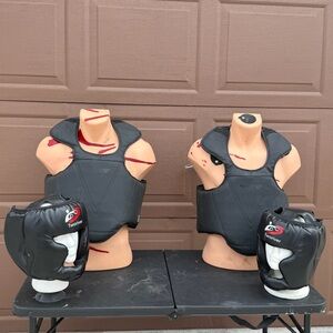 Kids Black Sparring Gear Set
